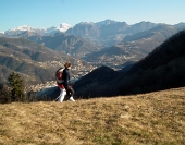 Ritorno invernale in CANTO ALTO e Rifugio Alpini Canto Alto salendo da Cler di Sedrina e dai Prati Parini il 15 gennaio 2012